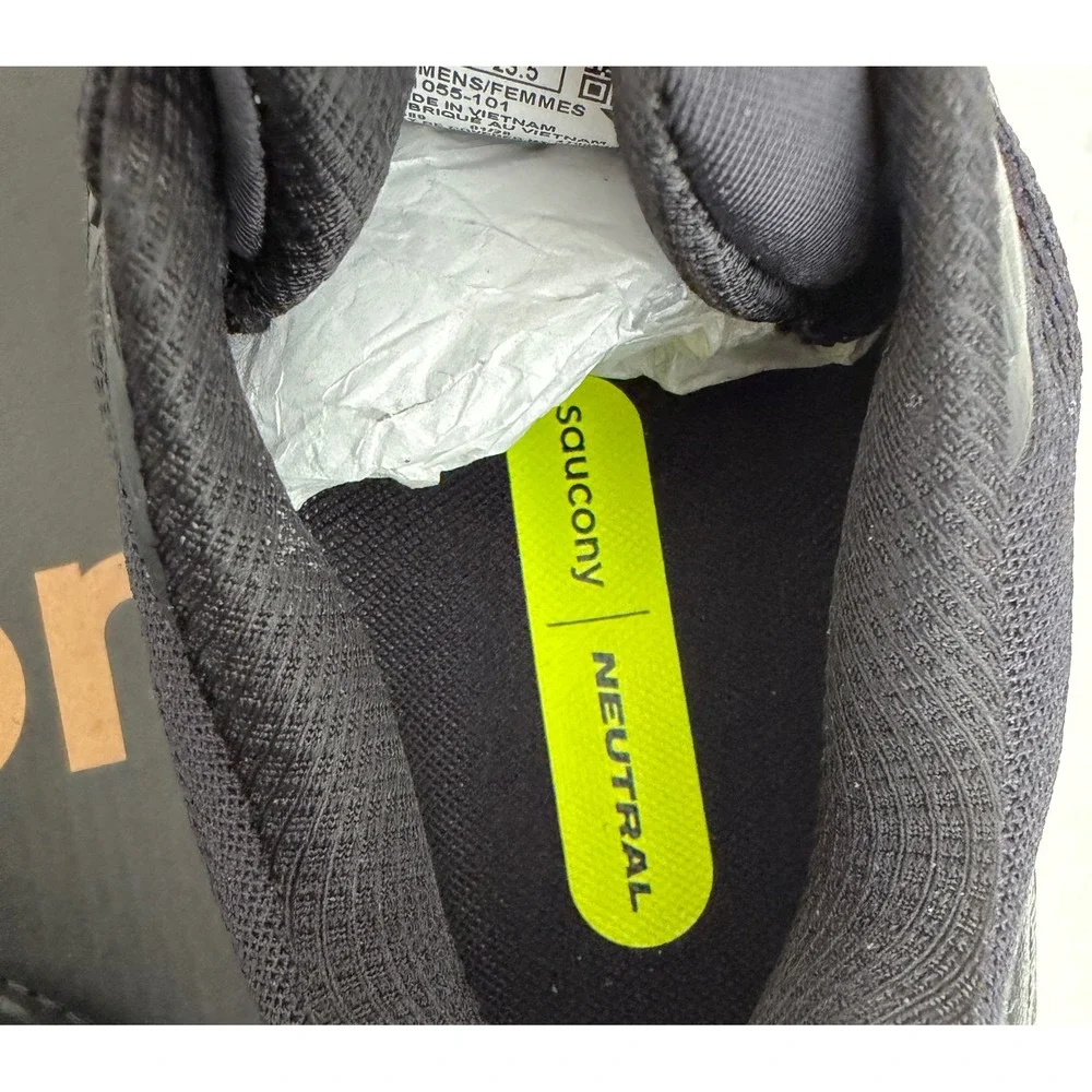 Saucony Ride 19 Womens Running Shoes Triple Black S11055-101 Sneakers